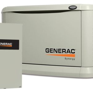 Generac Synergy 20kW Variable Speed NG/LP Single Phase Standby Generator Pre Packaged with 200 Amp Service Rated ATS | 6055
