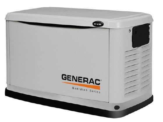 Generac Guardian 11kW Standby Generator NG/LP Single Phase Aluminum | 6720