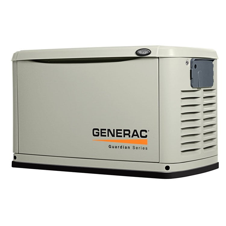 Generac Guardian 16kW Standby Generator NG/LP Single Phase Aluminum 7035 - The Mobile Grid