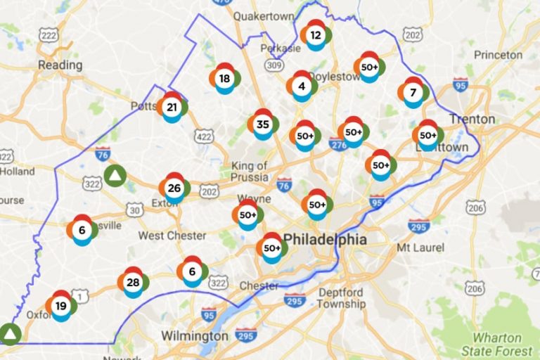 PECO power outage map in pennsylvania